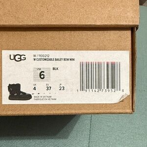 Black Bailey Bow Women’s Ugg Boots 6M